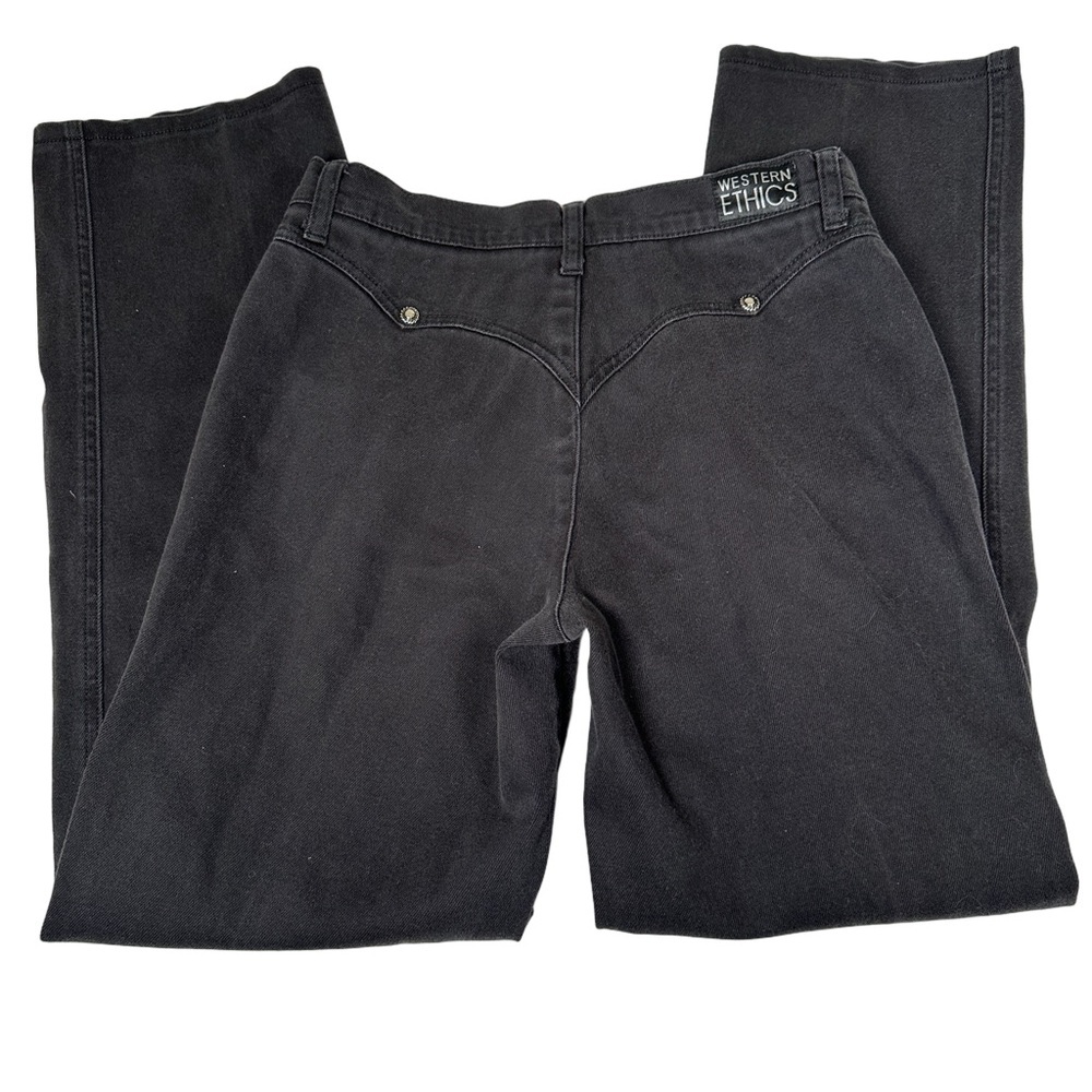 Western Ethics vintage black western 90s High Rise‎ waisted Jeans bareback